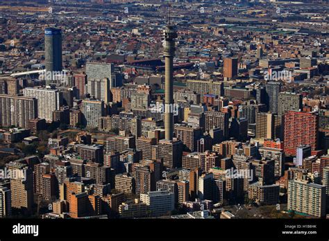 Aerial Photograph Of Hillbrow With Radio Tower And Berea Tower