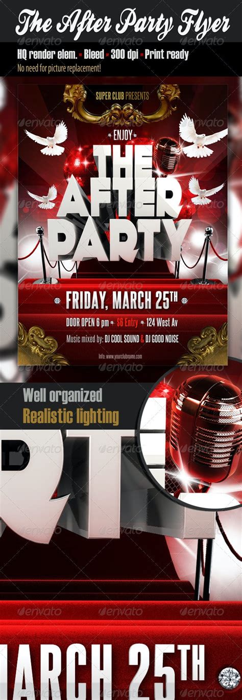 The After Party Flyer Print Templates Graphicriver