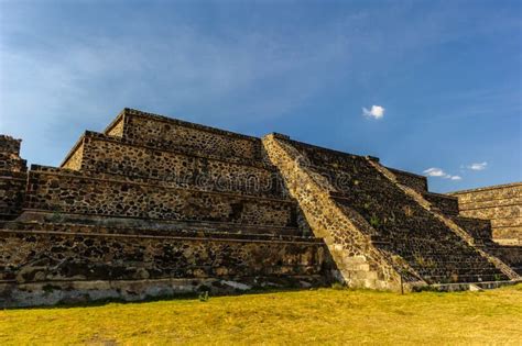 Ruïnes Van De Piramides Van Pre Columbian Stad Teotihuacan Mexico