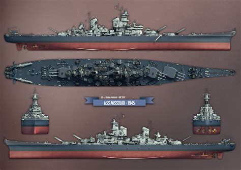USS Missouri BB Iowa Class Battleship Uss Missouri Battleship Scale Model Ships