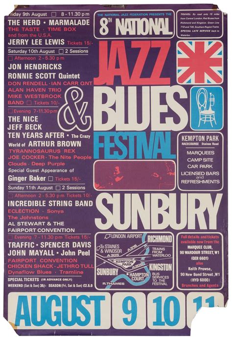 Bid Now 8th National Jazz And Blues Festival Sunbury 1968 Rare Fe