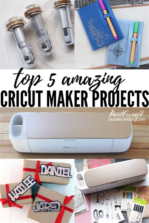 Top 5 Amazing Crafts Made With The Cricut Maker Diy Craft Projects