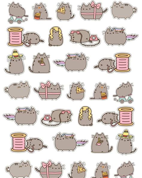 Cute Cats Sticker Sheet Planner Stickers Prints Art And Collectibles