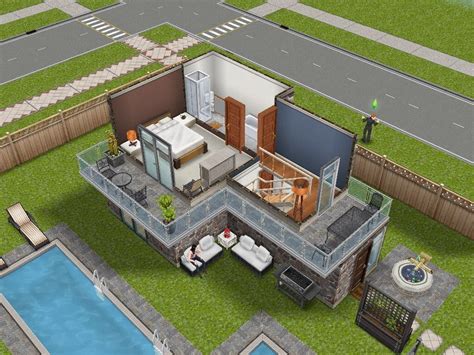 Casas The Sims Freeplay Sims Freeplay Houses House Layouts Sims 4