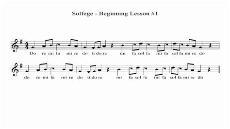 Sheet music records harmonic, rhythmic and melodic ideas. Beginner Solfege - Lesson 1 - YouTube