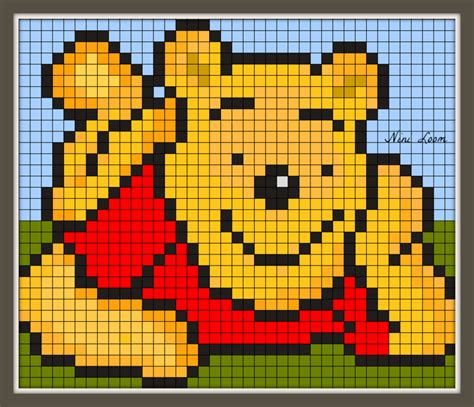 Pixel Art Winnie Pixel Art