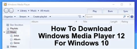Cómo Descargar Windows Media Player 12 Para Windows 10 Tecnotraffic