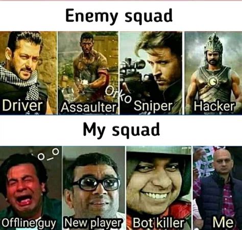 My Squad Vs Enemy Squad Rpubg