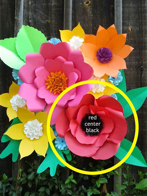 Diy Paper Flower Kit The Poppy Field Backdrop Edition Etsy