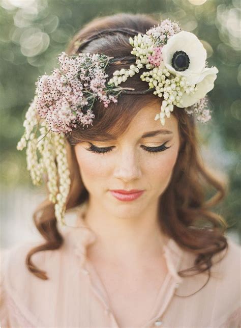 Fresh Floral Headpieces Blumen Frisuren Braut Kopfbedeckung Blumenkrone