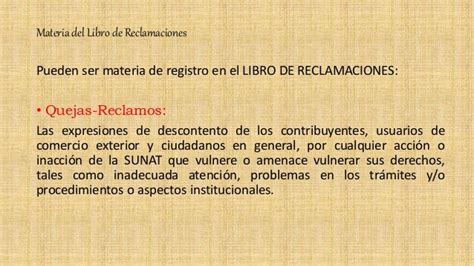 Libro De Reclamaciones