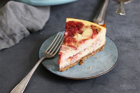 Baked Rhubarb Swirl Cheesecake Bake To The Roots Bake To The Roots