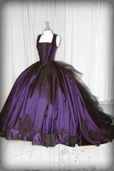 Purple Gothic Wedding Dress Magnificent Gothic Dresses Pinterest