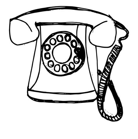 Old Phone Drawing Free Download On Clipartmag