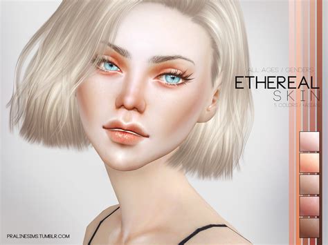 Sims 4 Ccs The Best Ethereal Skin By Pralinesims
