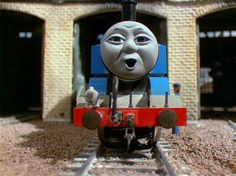 4 blue engine who pulls the express. Thomas and Gordon - Thomas & Friends Wiki