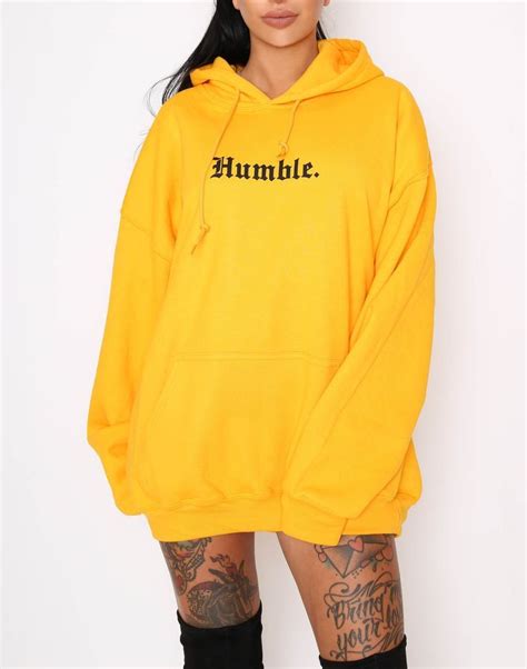 Yellow Hoodie Womens Polyvore Pinterest Sweatshirt Clothes And Clothing Tryap