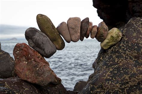 Stack Packs Mobile Stones East Lothian Artist Claims Spiritual