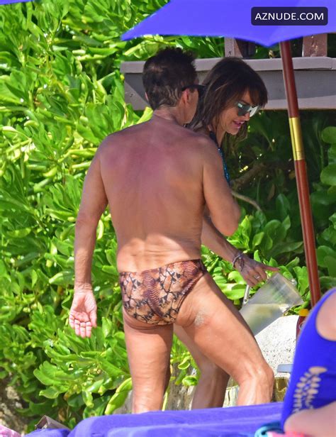Lizzie Cundy With Bruno Tonioli Spotted On The Beach In Barbados Aznude