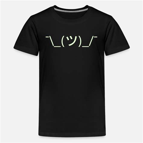 Shrug Emoticon ¯ツ¯ Japanese Kaomoji Kids Premium T Shirt