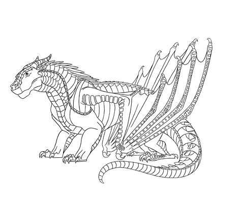 Wings Of Fire Rainwing Coloring Pages Ms Paint Coloring Pages