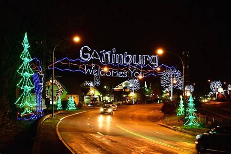 The Christmas Lights Are On In The Smoky Mountains Gatlinburg