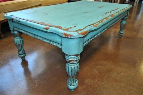 Teal Coffee Tables Coffee Table Redo Painted Coffee Tables