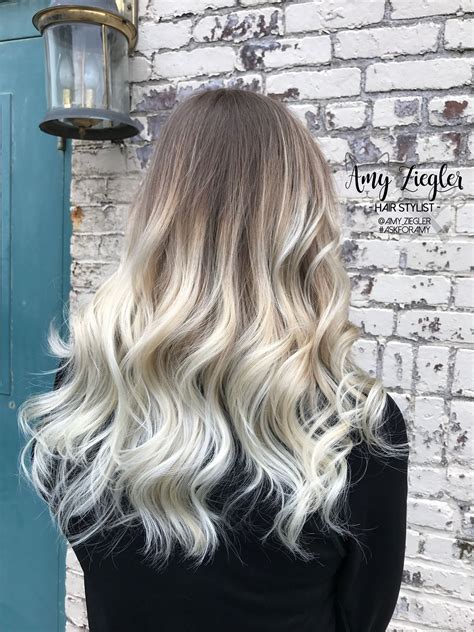 Ombre endows blonde hair with fabulous radiance. Best Long Hairstyle For Square Face | Platinum blonde ...