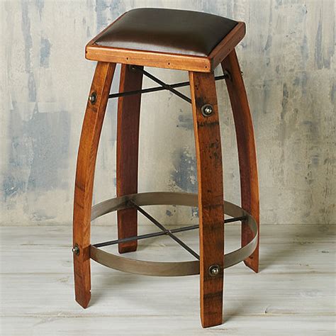 Here are several helpful tips for finding the right bar stool set for your home or apartment. Vintage Oak Wine Barrel Bar Stool 24 Inches with Chocolate ...