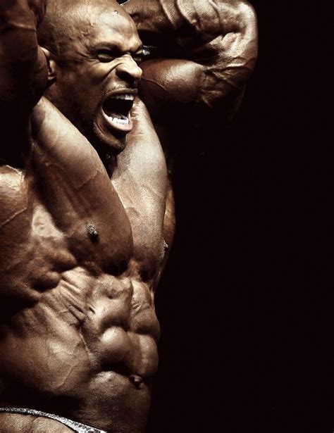 Large Ronnie Coleman Bodybuilder Muscles Flexing Photo Print Premium