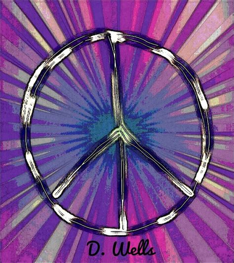 ☮american Hippie Art Peace Sign Peace Sign Art Pray For World