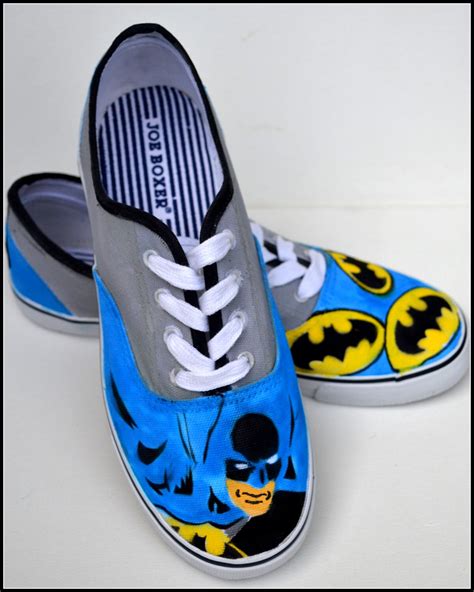 Custom Boys Shoes Boys Superhero Shoes Size 5 Boys By Pricklypaw