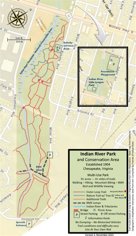 Friends Of Indian River Indian River Park Trail Map