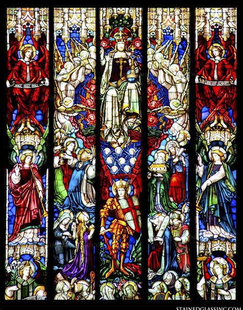 Jesus Enthroned Religious Stained Glass Window