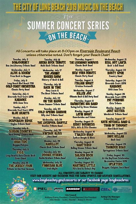 There are currently 2 events listed for country concert. City of Long Beach's 2019 Summer Concert Series ...