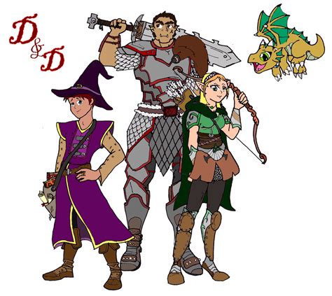 Dungeons And Dragons Classic Team By Dawnbluedragon On Deviantart