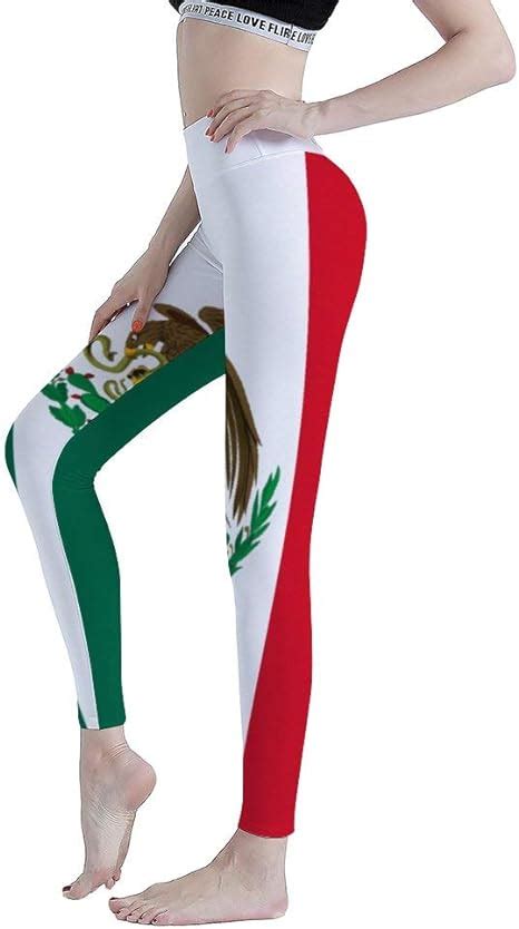 Leggings Flag Of Mexico 2 Skinny Pants Stretchy Leggings For Yoga Running Pilates