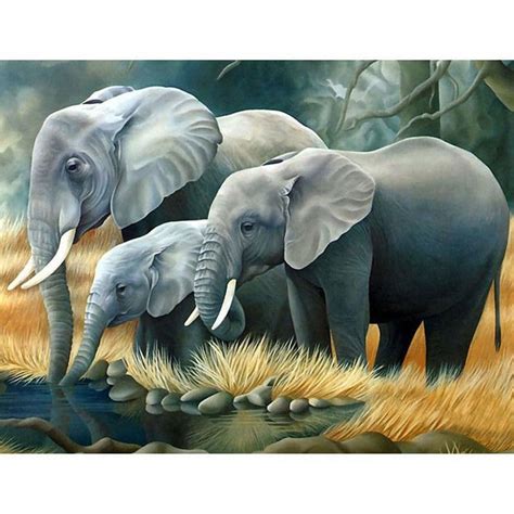 5d Diamond Painting Elephant Painting Kit