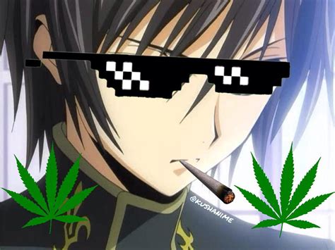 34 Anime Girl Smoking Weed