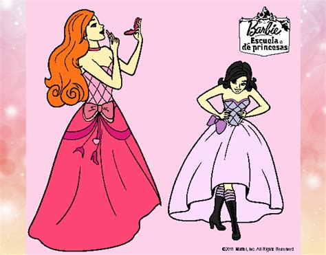 Dibujo De Barbie En Clase De Protocolo Pintado Por En Dibujos Net El D A A Las