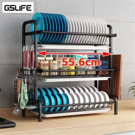 Gslife Layers Dishes Drying Rack Dish Rack Stainless Steel Rak