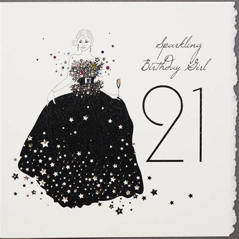 Sparkling Birthday Girl Handmade Birthday Card S Tilt Art