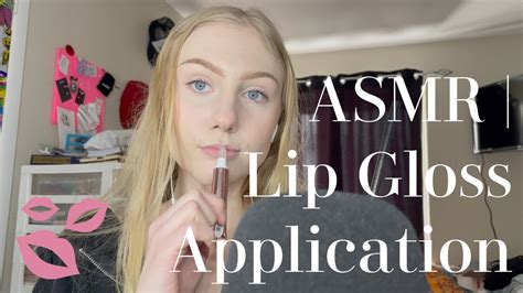 Asmr Lip Gloss Application Youtube