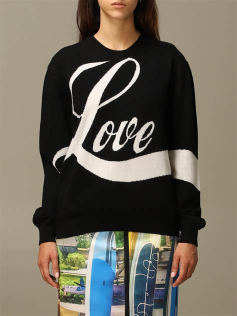 N° 21 Outlet N ° 21 Sweater In Virgin Wool With Jacquard Love Writing
