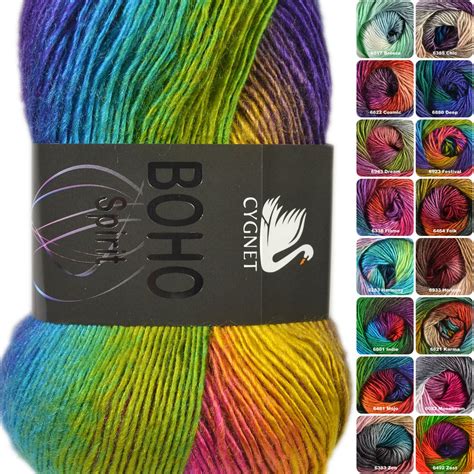 Cygnet Boho Spirit 100g Multi Coloured Acrylic Yarn
