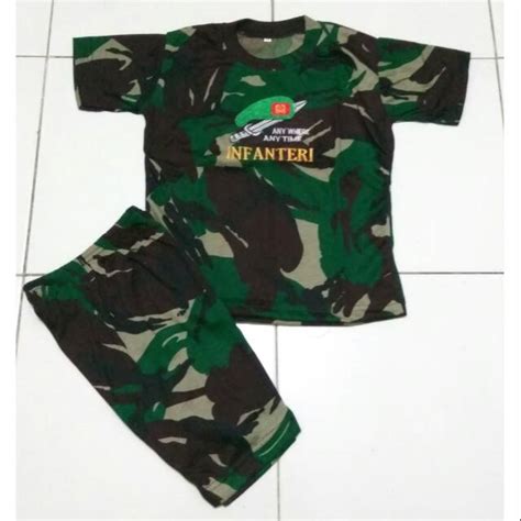 Beli baju anak army online berkualitas dengan harga murah terbaru 2021 di tokopedia! Baju Kaos Setelan Lengan Pendek Anak Doreng Loreng Army ...