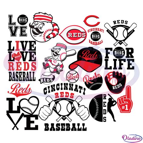 Cincinnati Reds Mlb Bundle Svg Digital File Mlb Svg