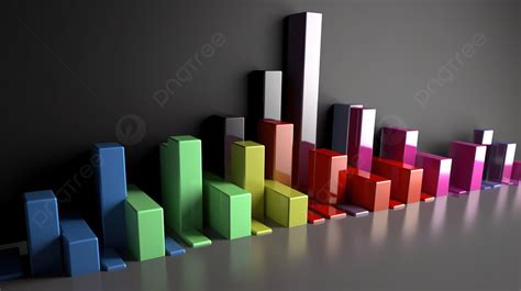 Conceptual Bar Chart Depicting Business Growth In 3d Rendered Form