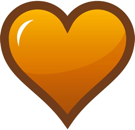 Orange Heart Clipart | Clipart Panda - Free Clipart Images png image