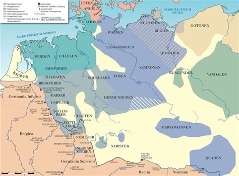 Germanic Tribes Germania Germanic Tribes Historical Maps European